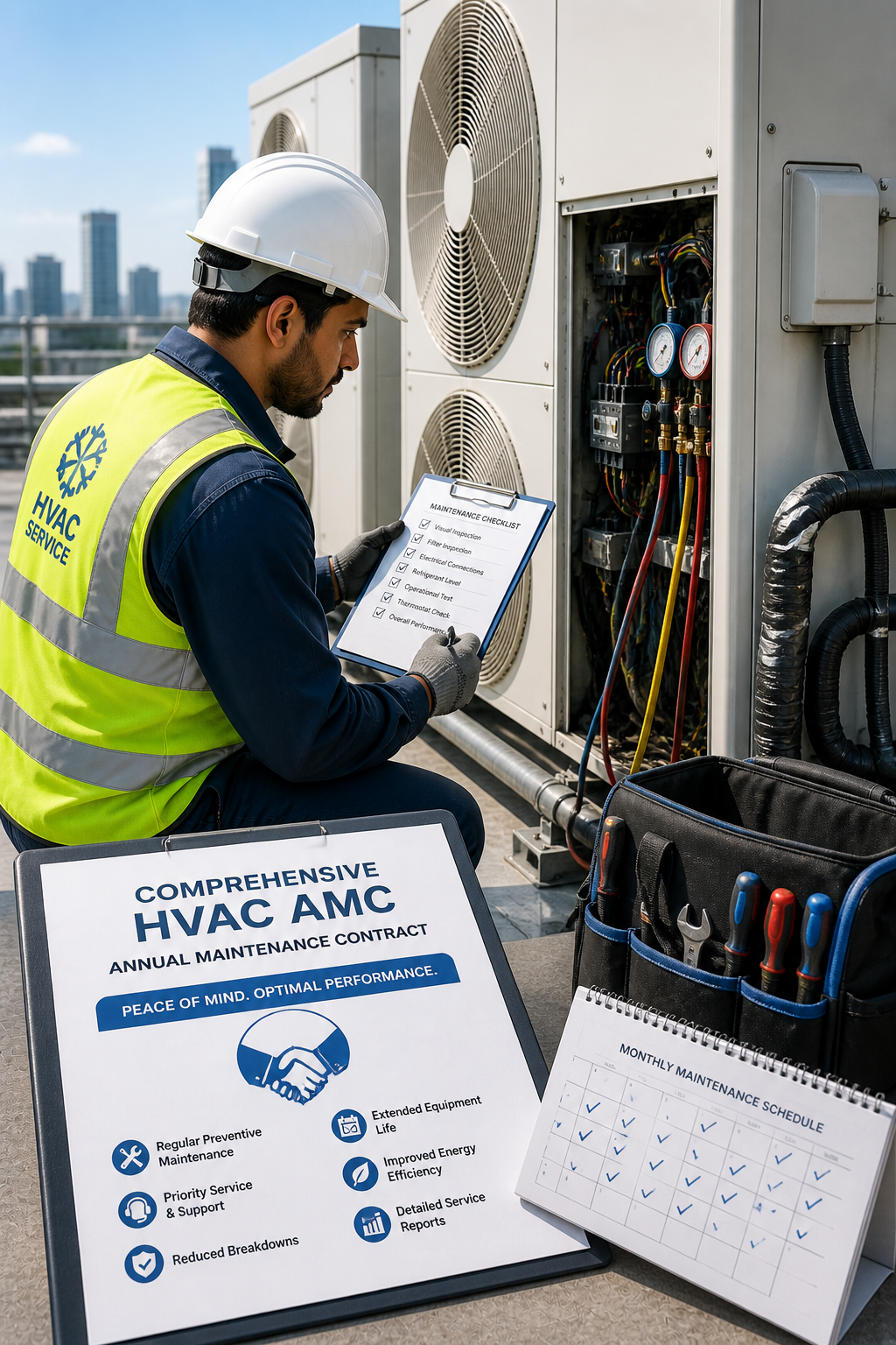 Comprehensive HVAC Annual Maintenance Contract (AMC)