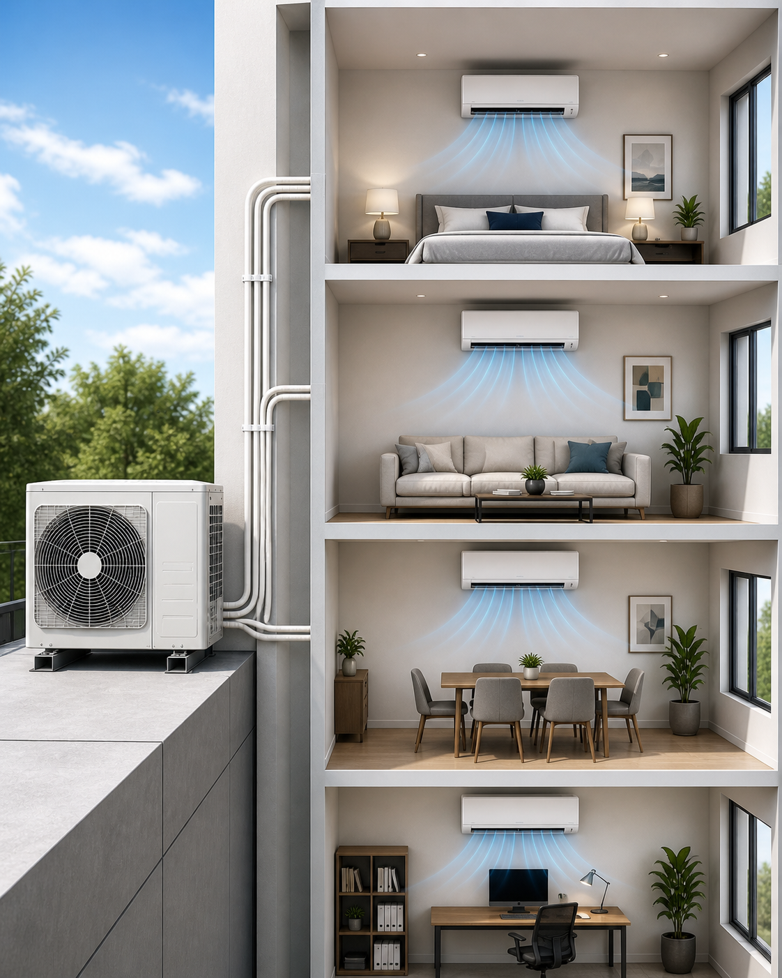 Multi-Split Air Conditioning Systems