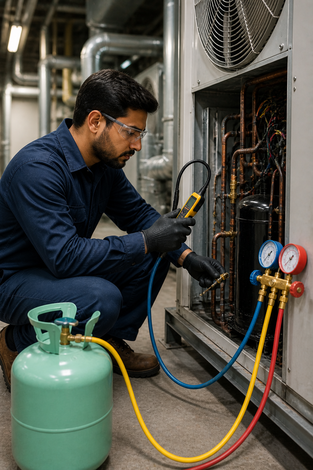 Refrigerant Leak Detection & Gas Charging